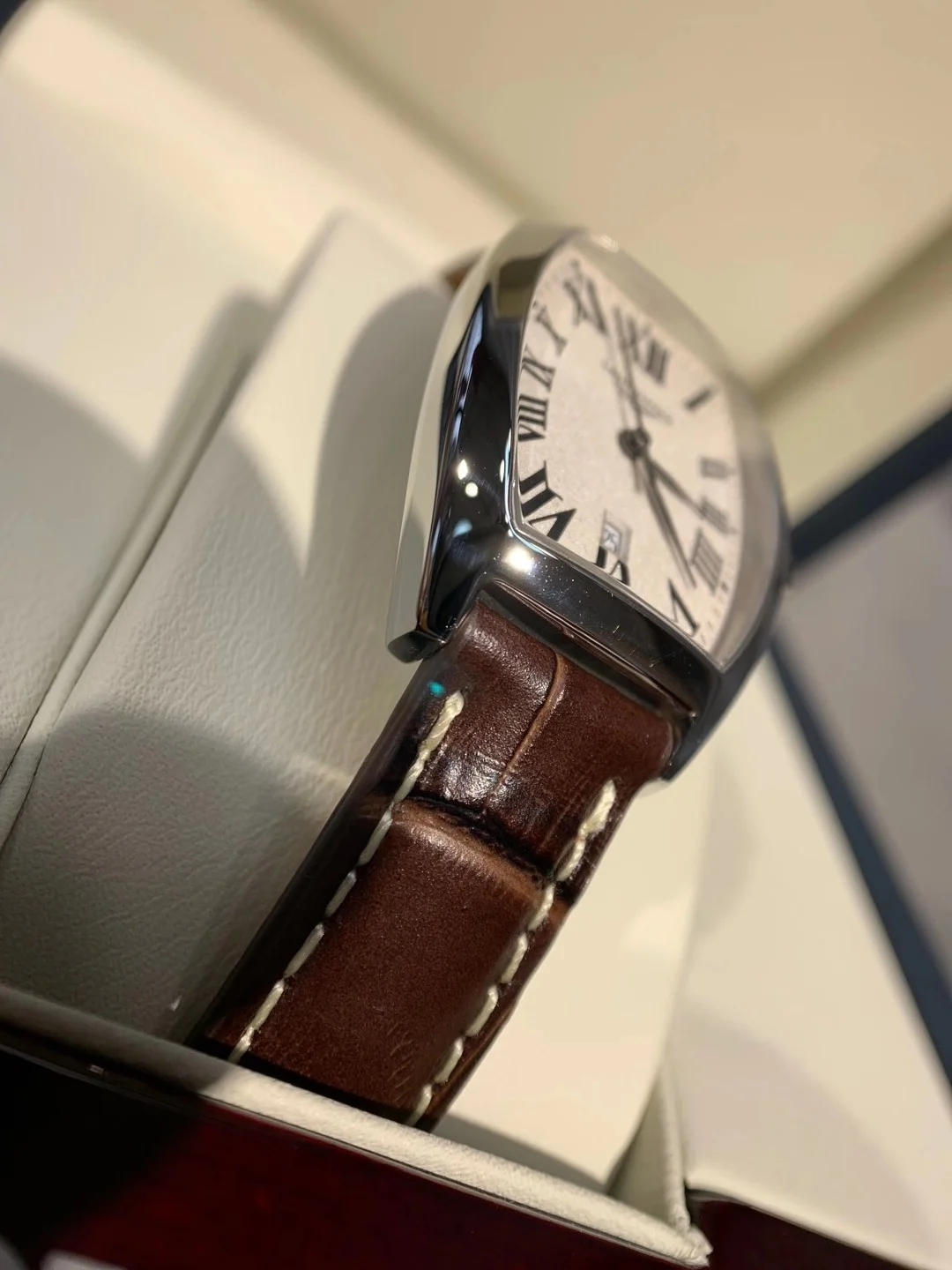 Longines Steel 30.6mm — photographed off the sweep