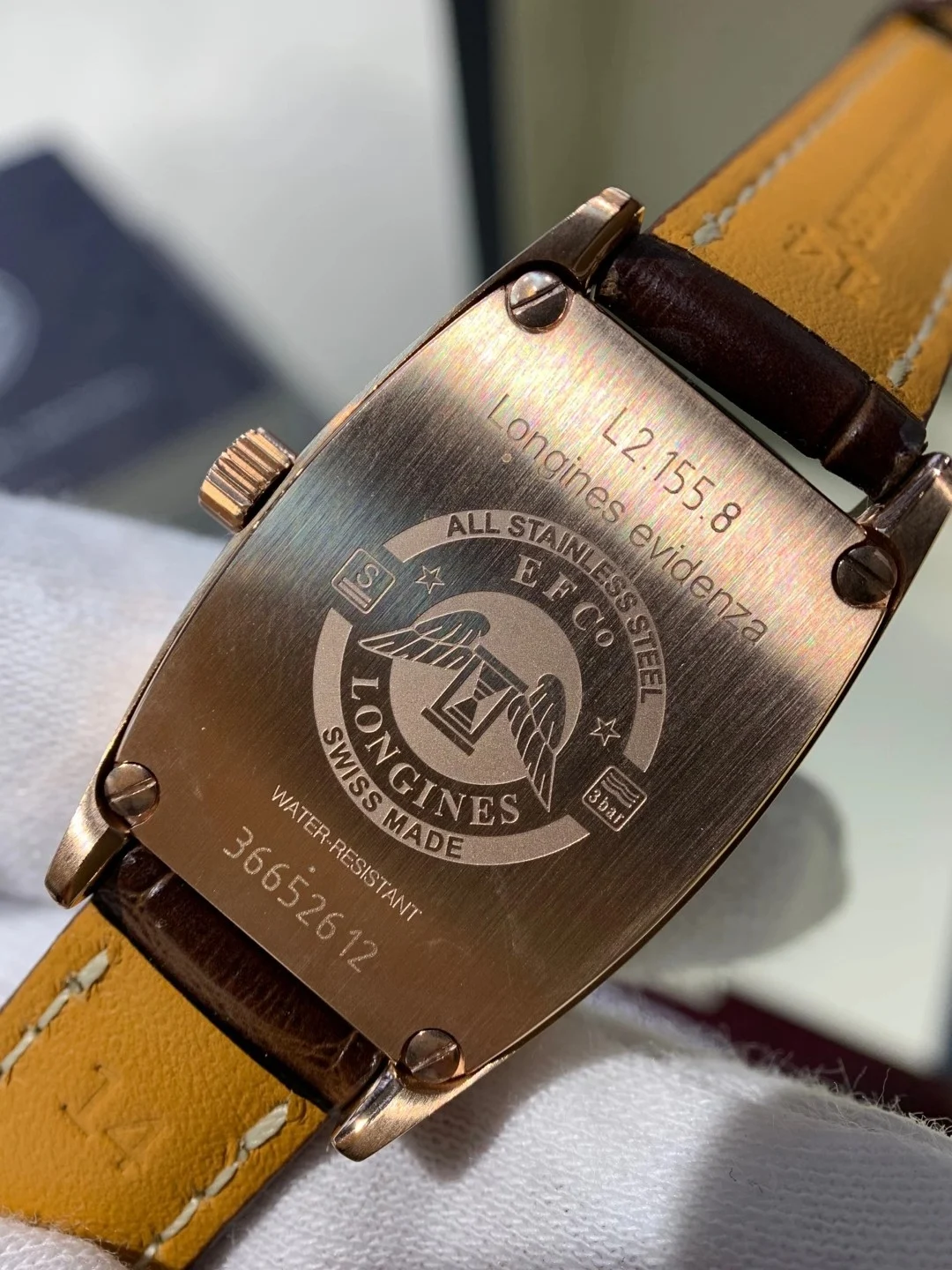 Longines Steel 30.6mm — photographed off the sweep
