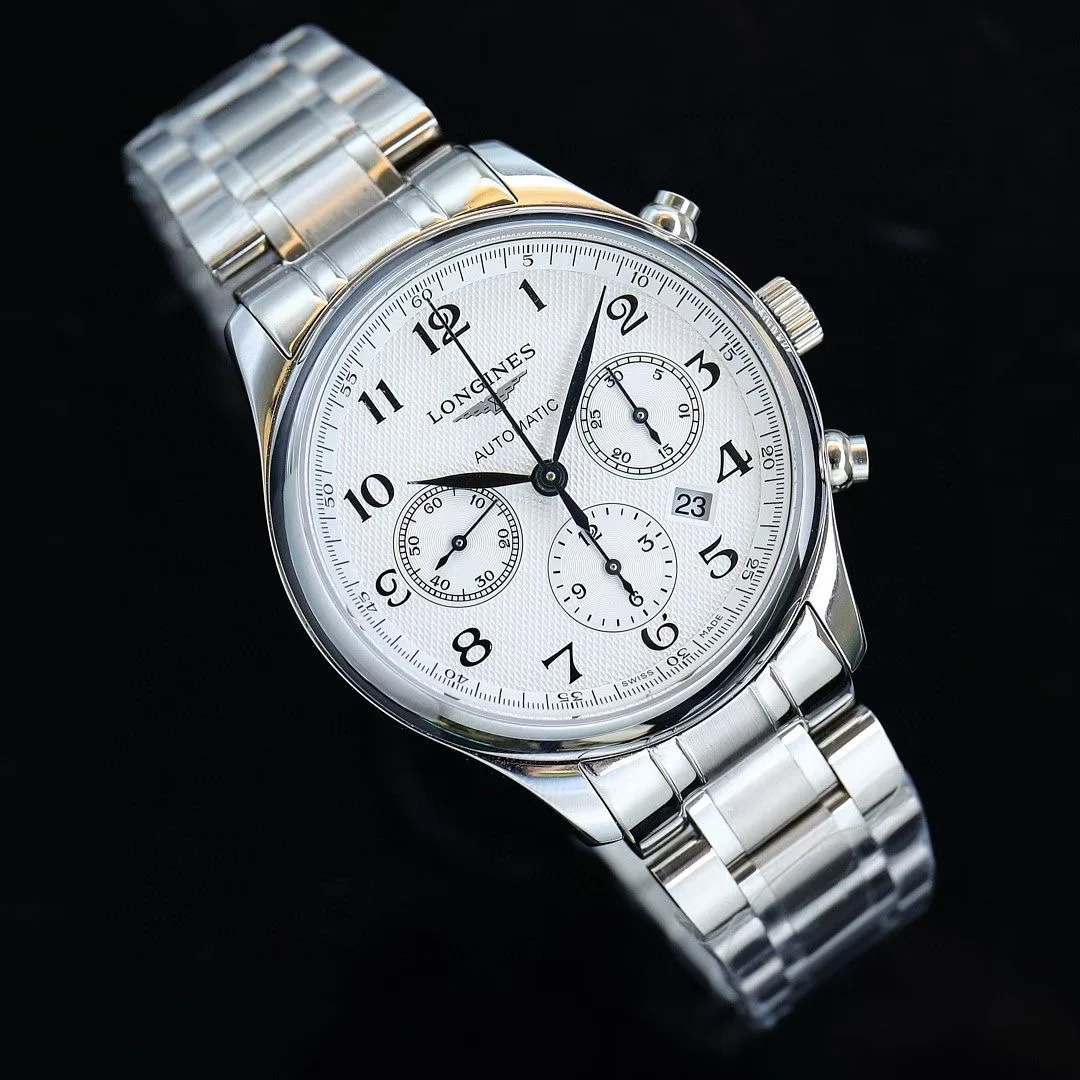Longines Steel 42mm — photographed off the sweep