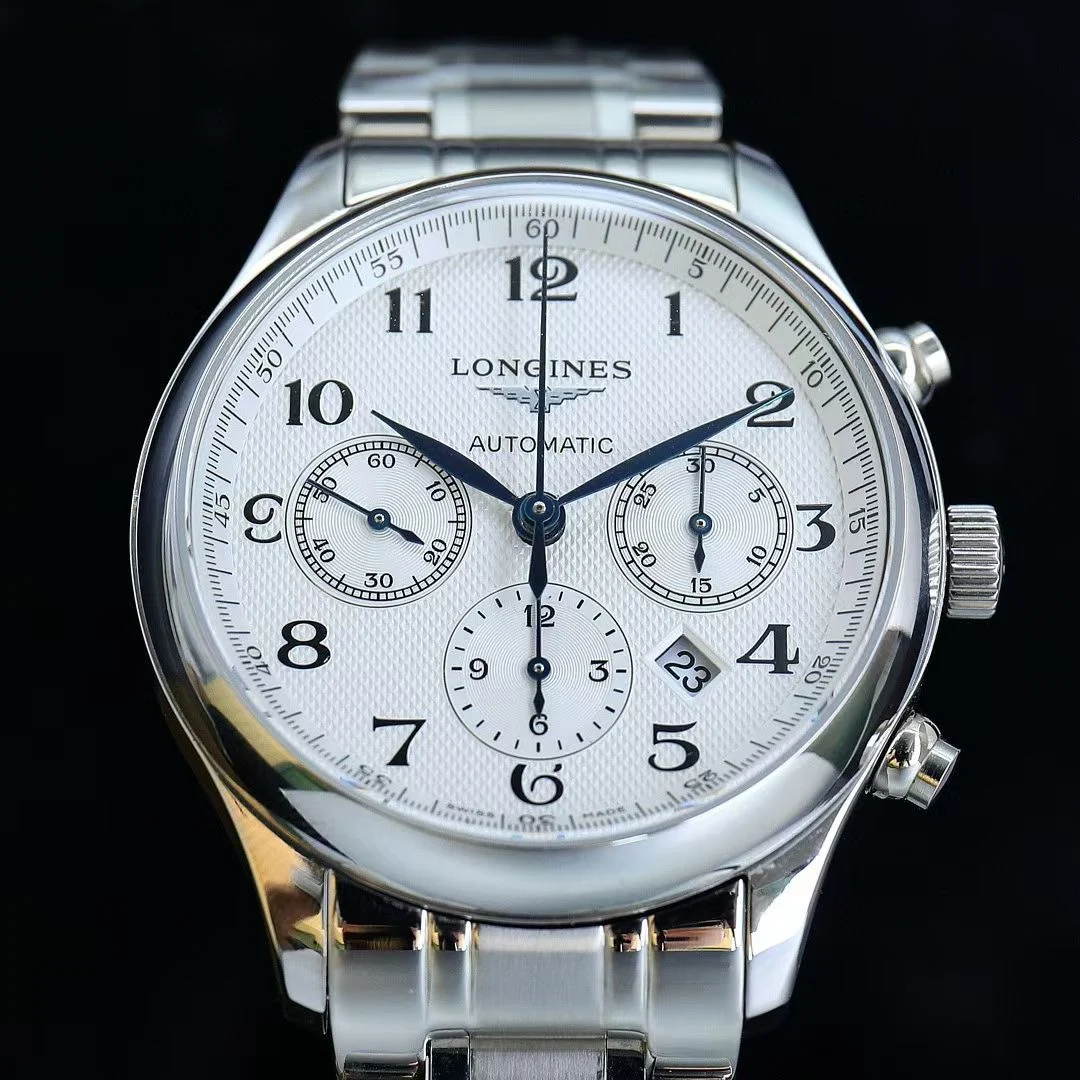 Longines Steel 42mm — photographed off the sweep