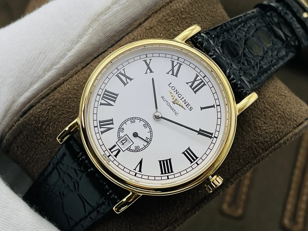Longines Steel Black Dial — photographed off the sweep