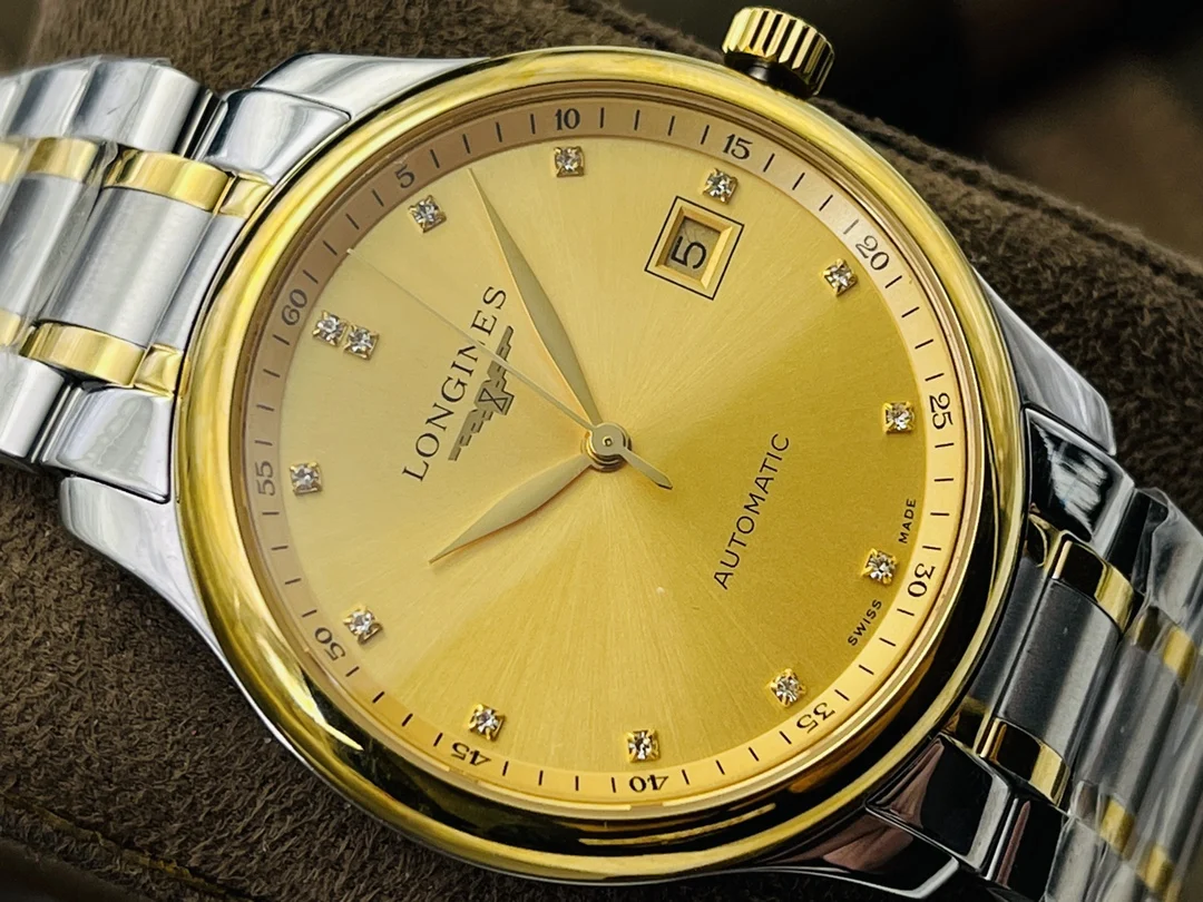 Longines Steel Blue Dial 38.5mm — photographed off the sweep
