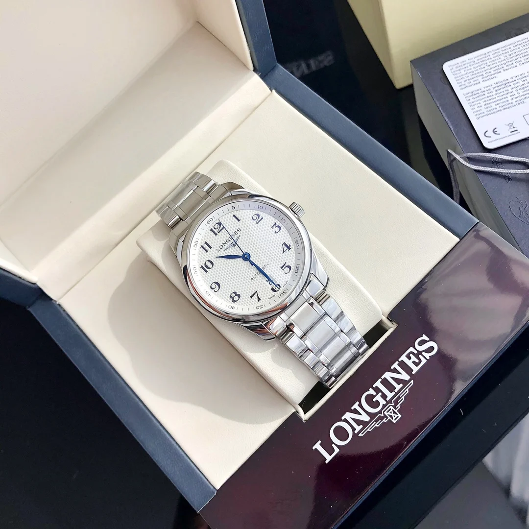 Longines Steel Blue Dial 38.5mm — photographed off the sweep