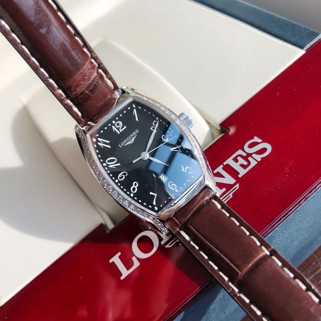 Longines Steel Brown Dial — photographed off the sweep