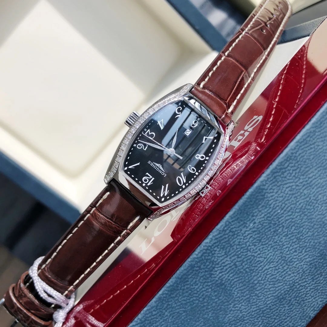 Longines Steel Brown Dial — photographed off the sweep