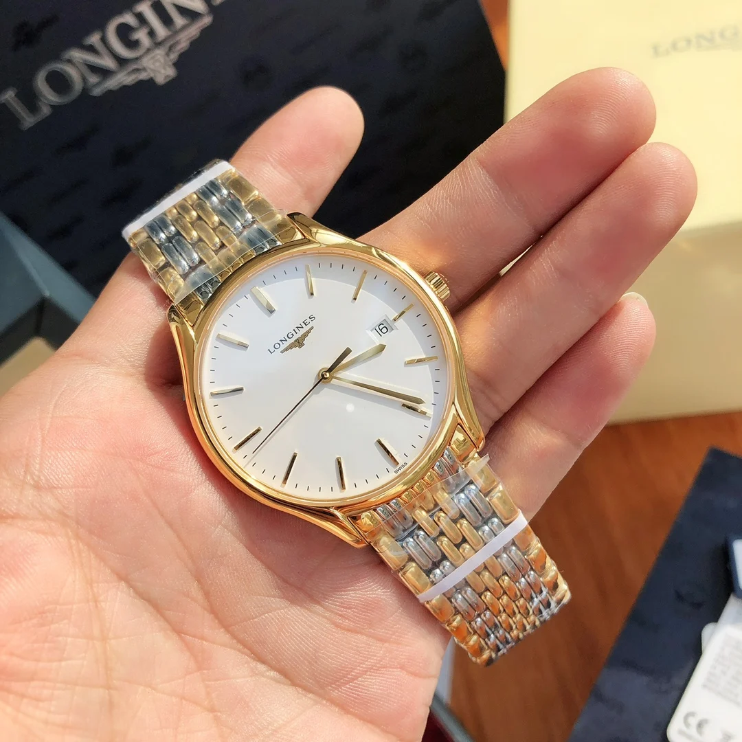 Longines Two-Tone — photographed off the sweep