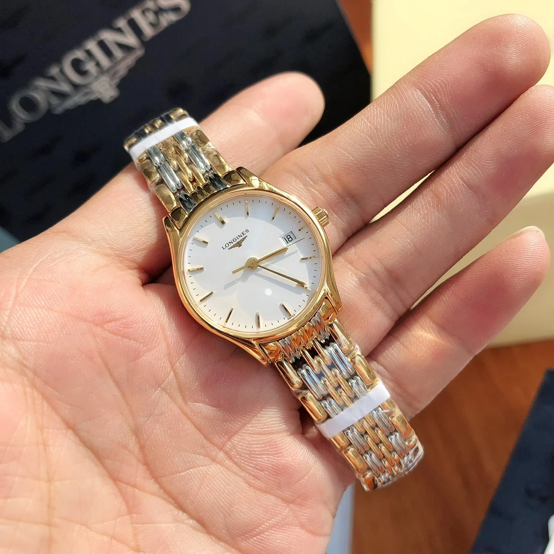 Longines Two-Tone — photographed off the sweep