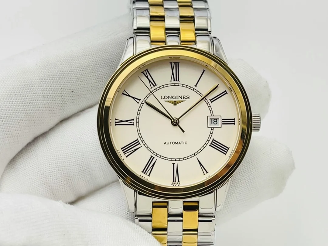 Longines White Gold White Dial 38.5mm
