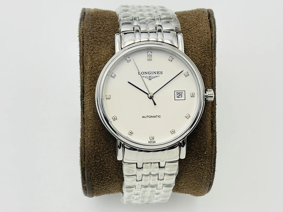 Longines White Gold White Dial 38.5mm