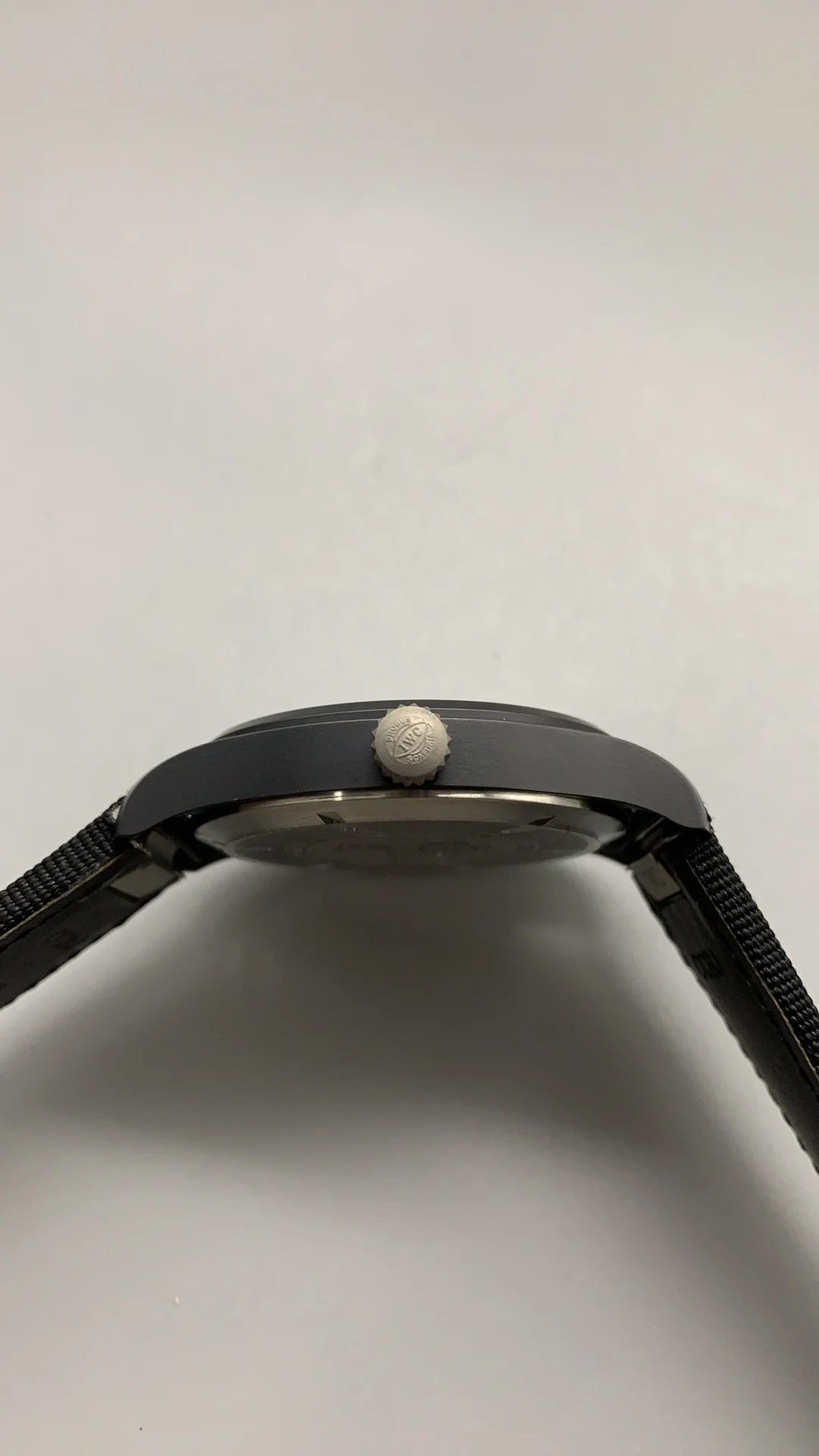 M+f, all black ceramic, spade — photographed off the sweep