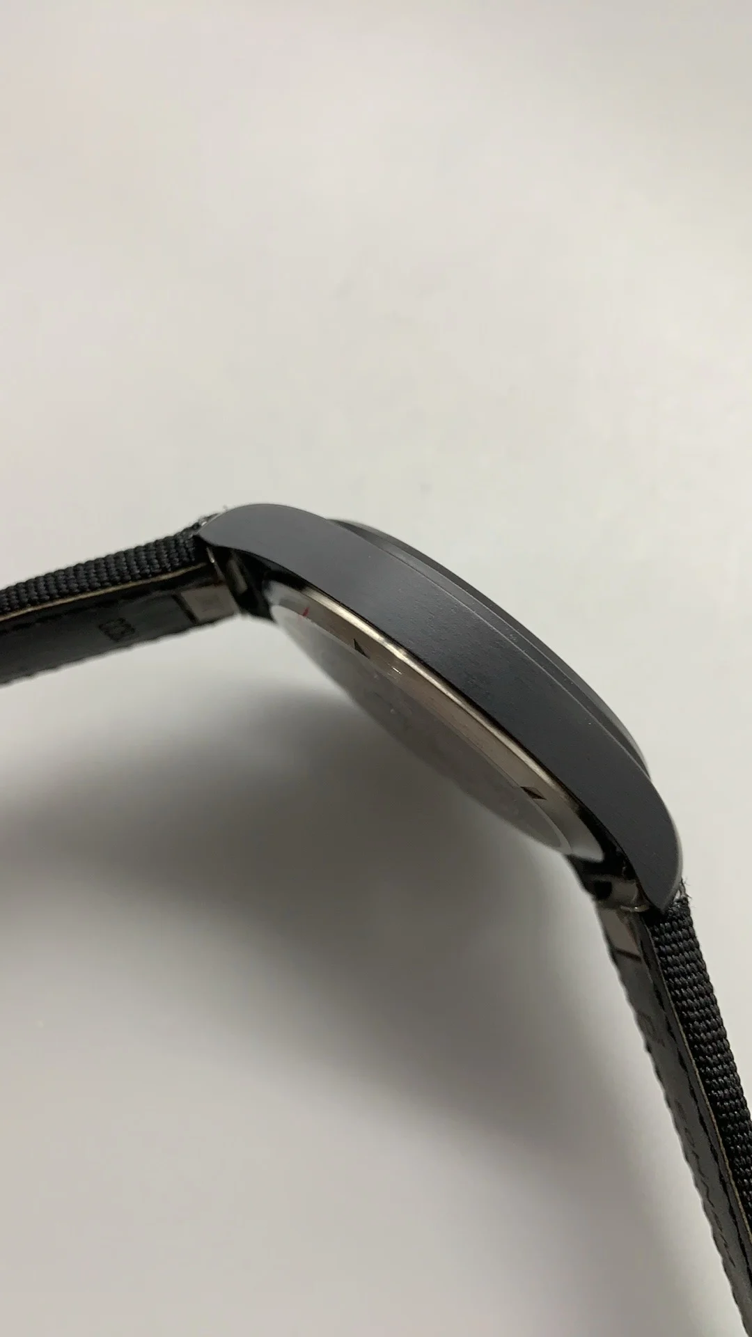 M+f, all black ceramic, spade — photographed off the sweep