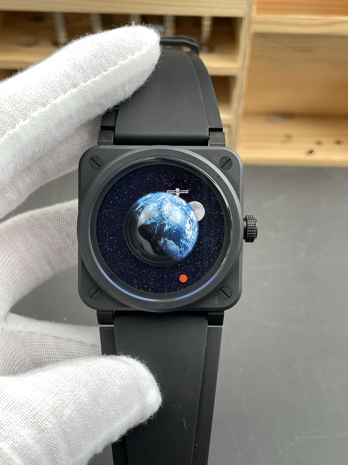 M+ Space Punk Bell & Ross BR03/41mm/9039 movement — photographed off the sweep