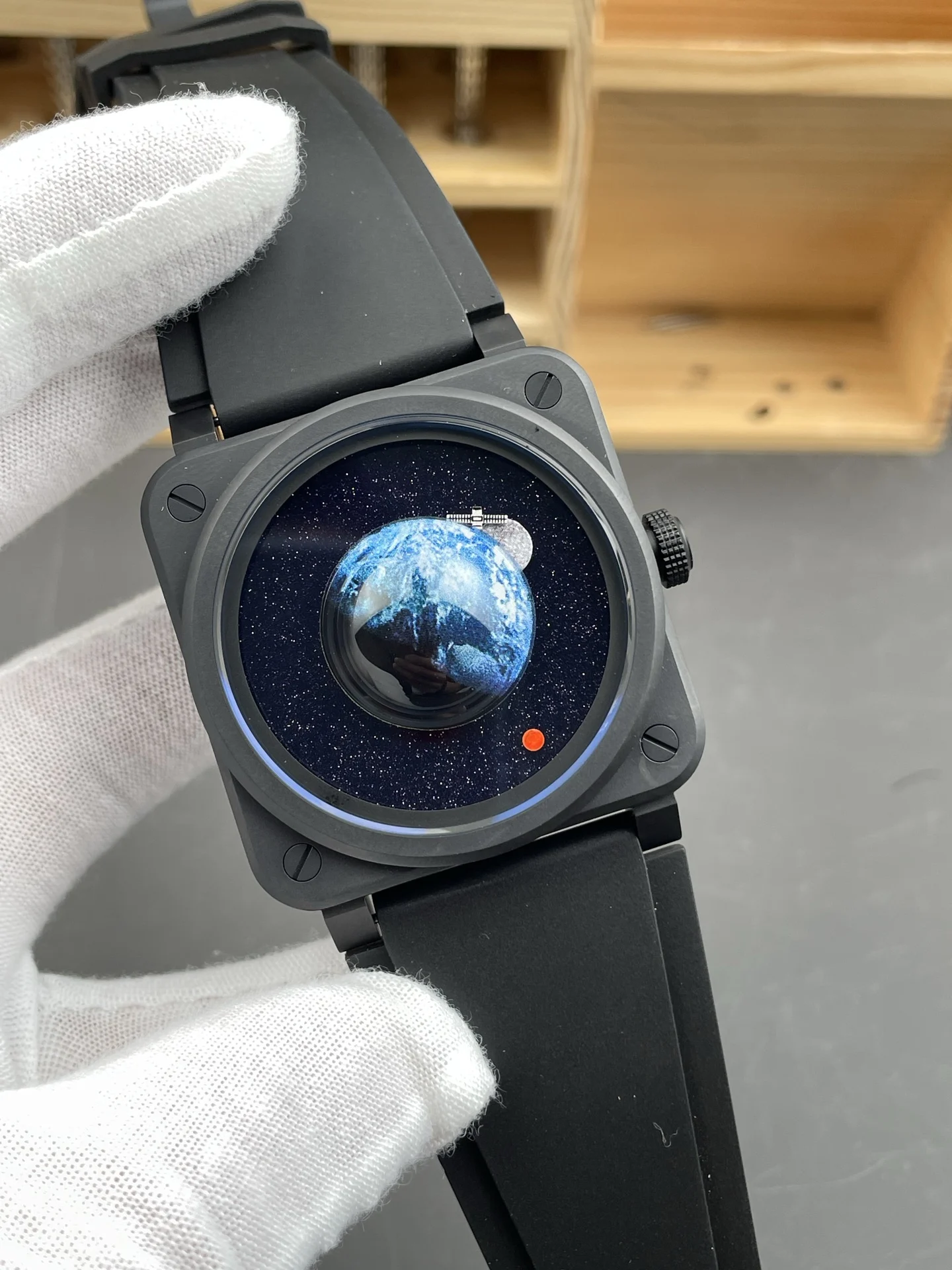 M+ Space Punk Bell & Ross BR03/41mm/9039 movement — photographed off the sweep