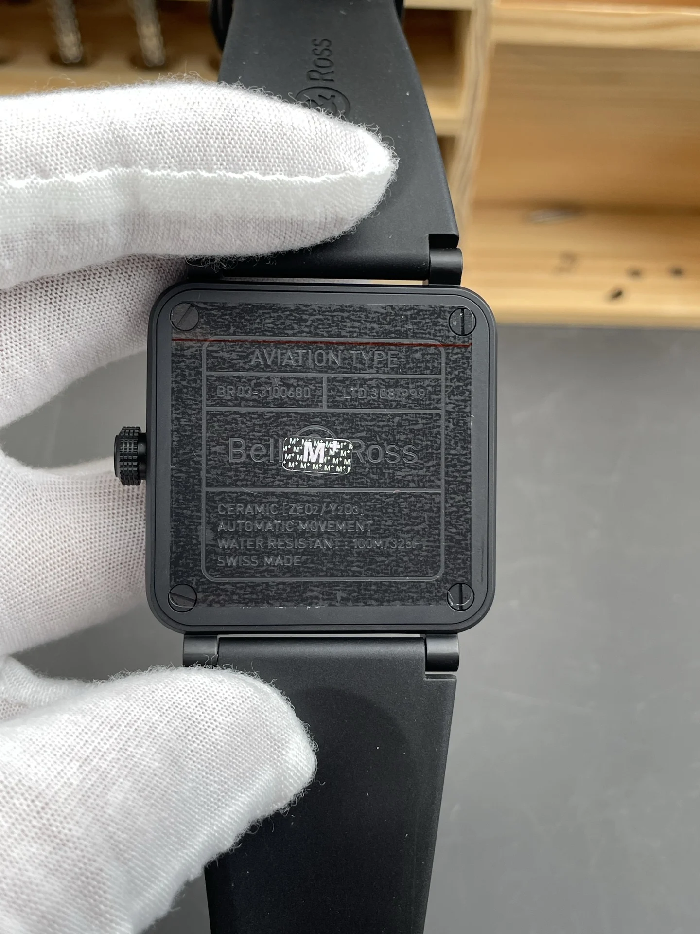 M+ Space Punk Bell & Ross BR03/41mm/9039 movement — photographed off the sweep
