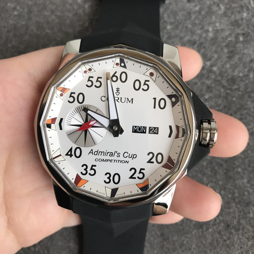 MG's new Corum Admiral Collection is inspired by sailing races — photographed off the sweep