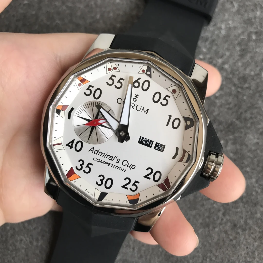 MG's new Corum Admiral Collection is inspired by sailing races — photographed off the sweep