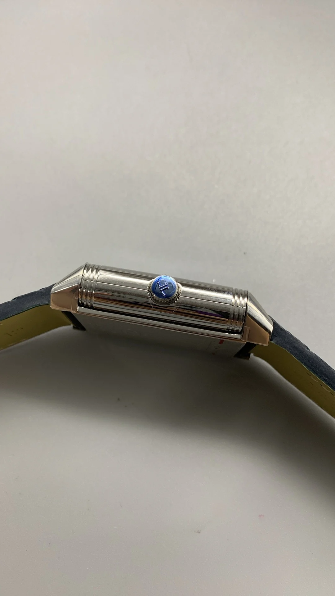 Mgf, flip, blue — photographed off the sweep