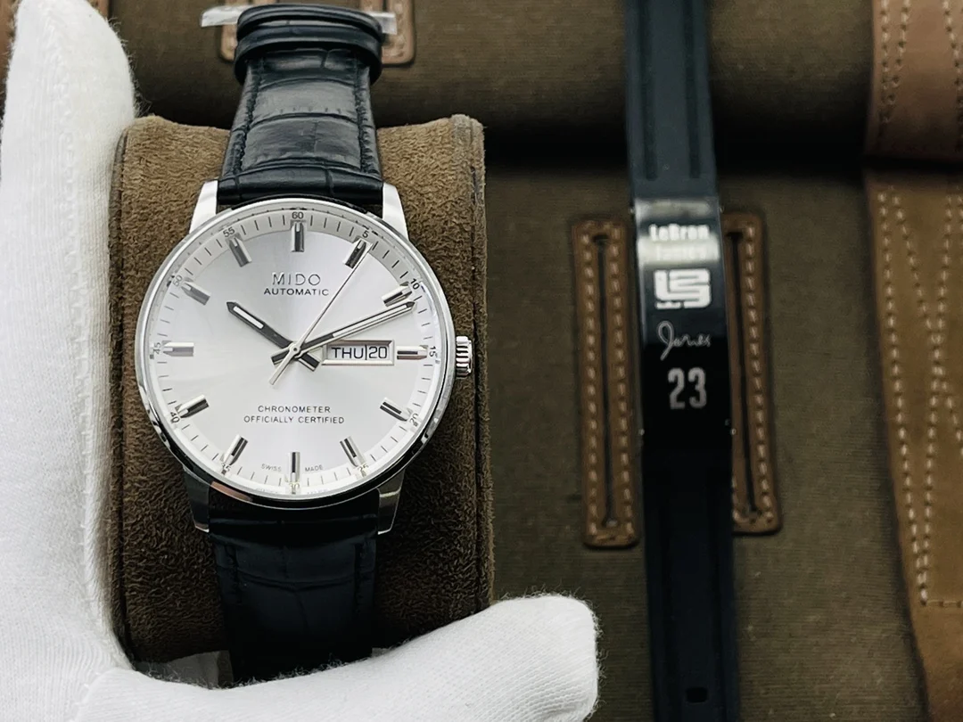 Mido Blue Dial — photographed off the sweep