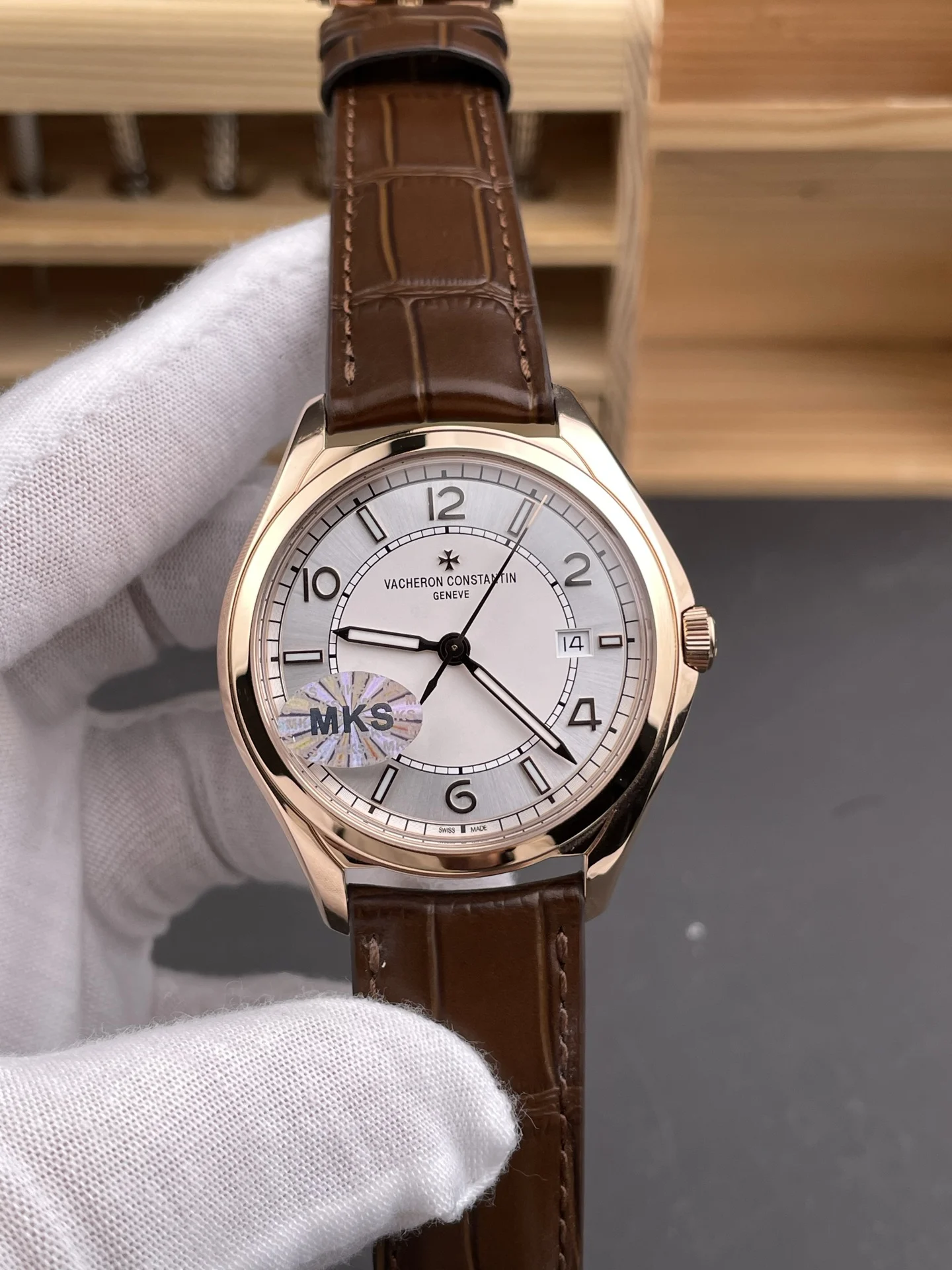 MKS 4600E Rose Gold / 40mm / 1326 Movement — photographed off the sweep