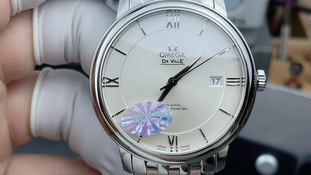 MKS Classic White Butterfly 39.5mm Men's Watch — photographed off the sweep
