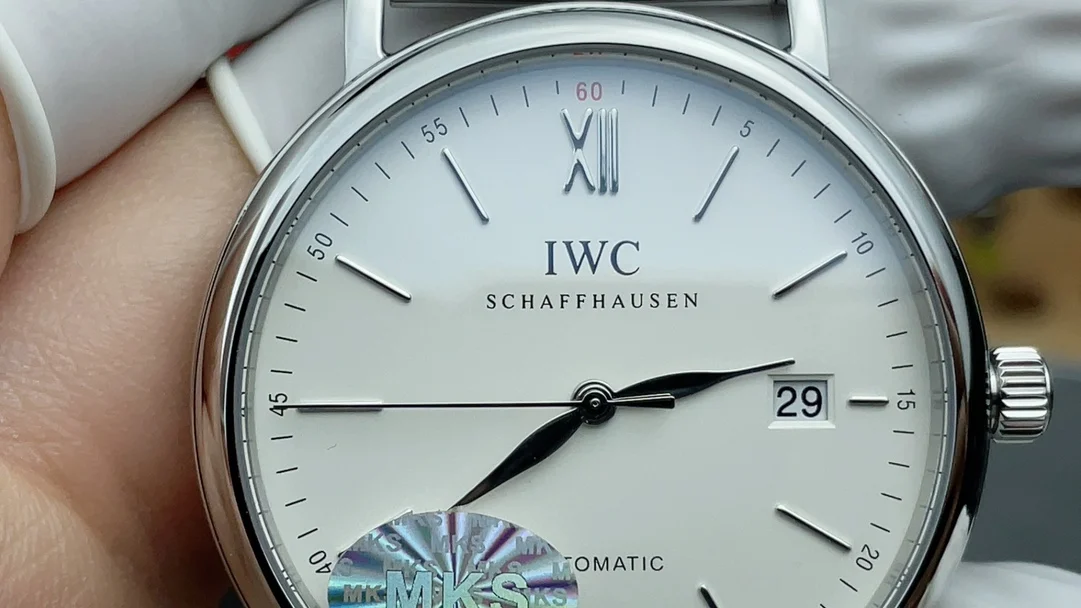 MKS steel bracelet with wave pattern — photographed off the sweep