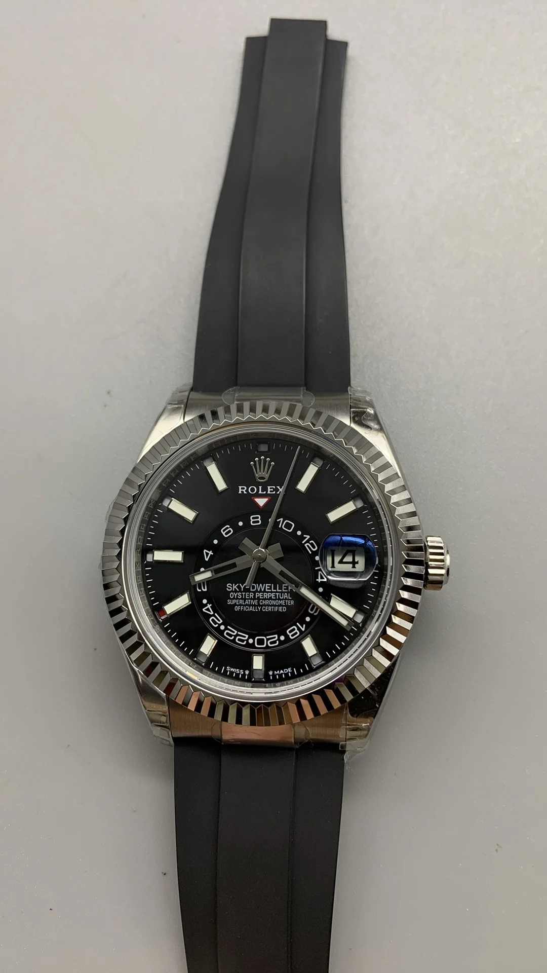 Noob, Skywalker, Black Rubber Strap Model — photographed off the sweep