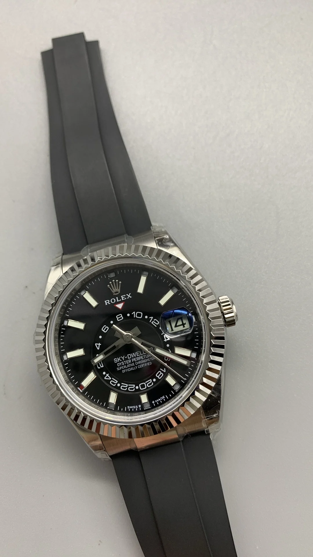 Noob, Skywalker, Black Rubber Strap Model — photographed off the sweep