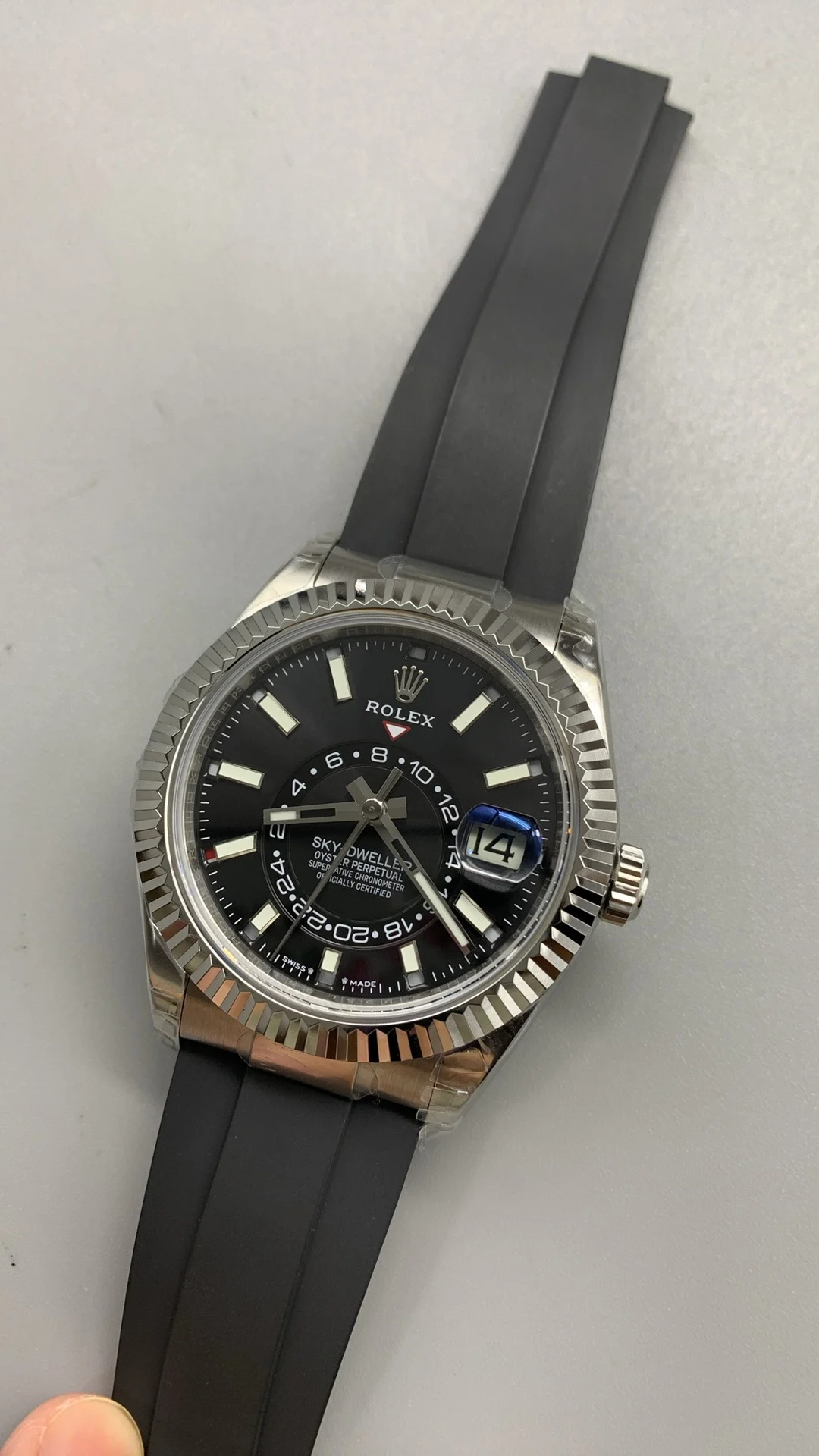 Noob, Skywalker, Black Rubber Strap Model — photographed off the sweep