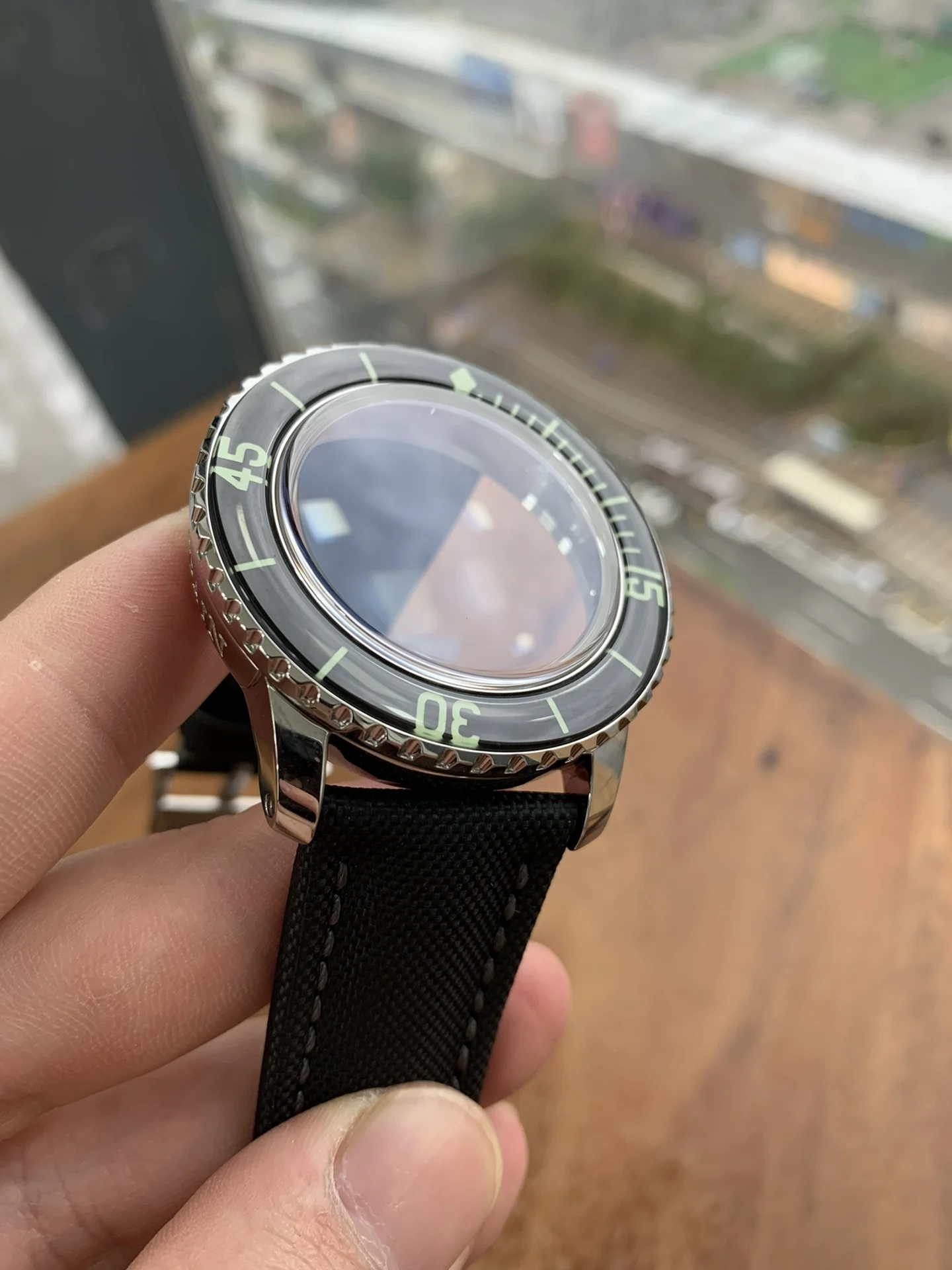 Not only is it made of sapphire crystal glass, but even the bezel