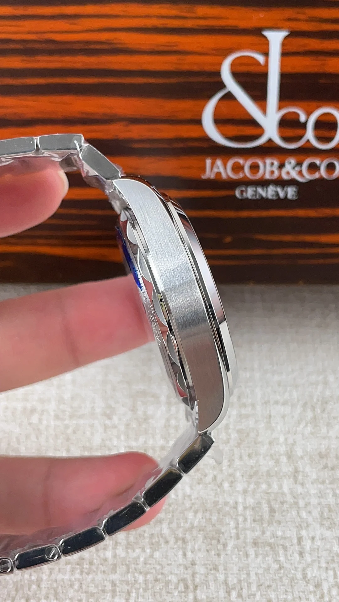 Omega 150 Teak Collection — photographed off the sweep