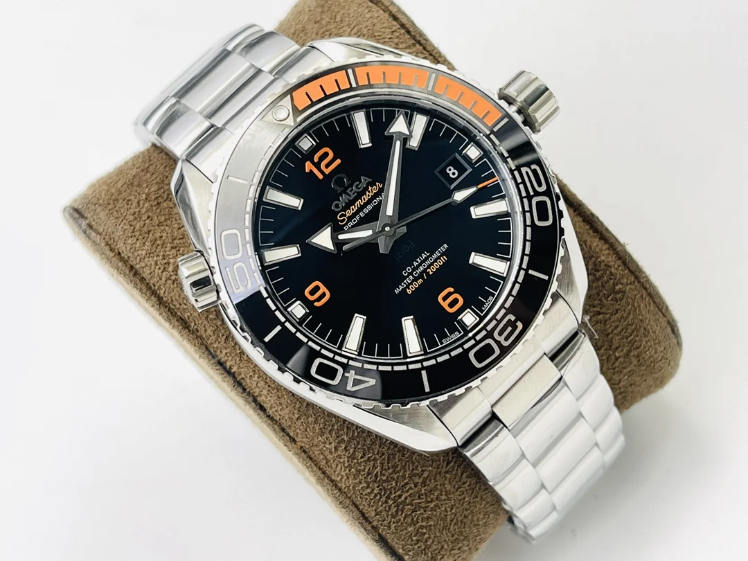 Omega 44mm — photographed off the sweep