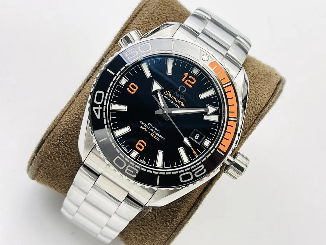 Omega 44mm — photographed off the sweep