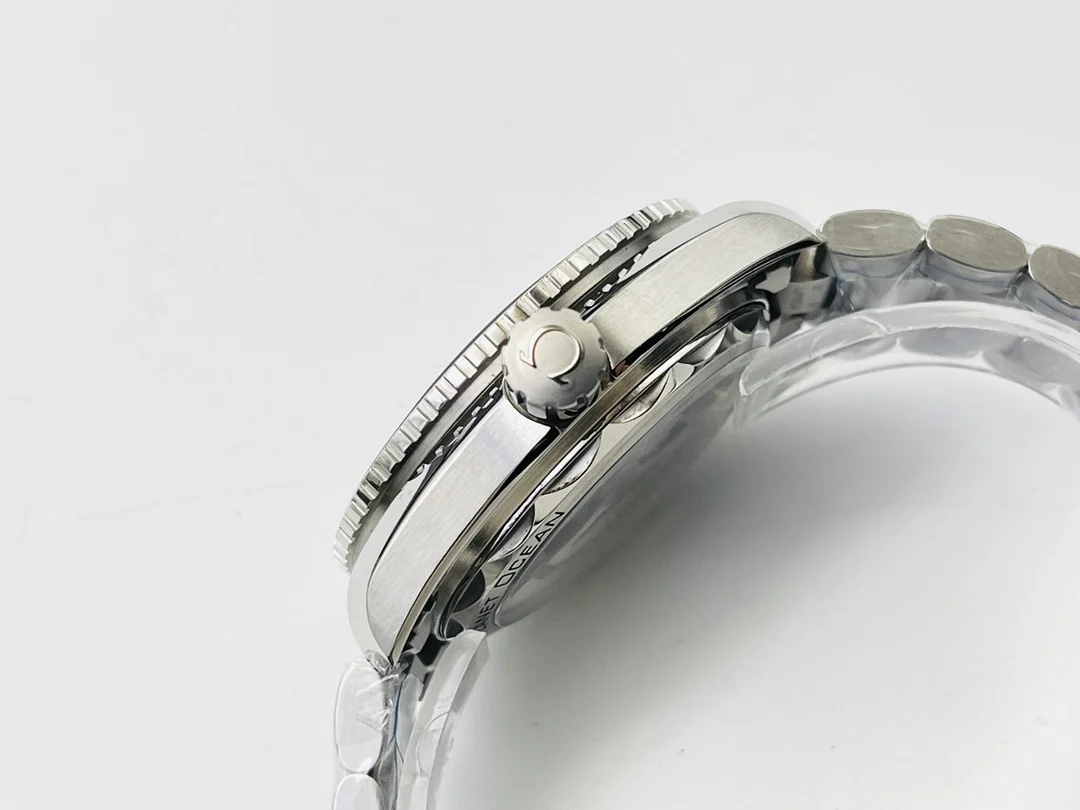 Omega 44mm — photographed off the sweep