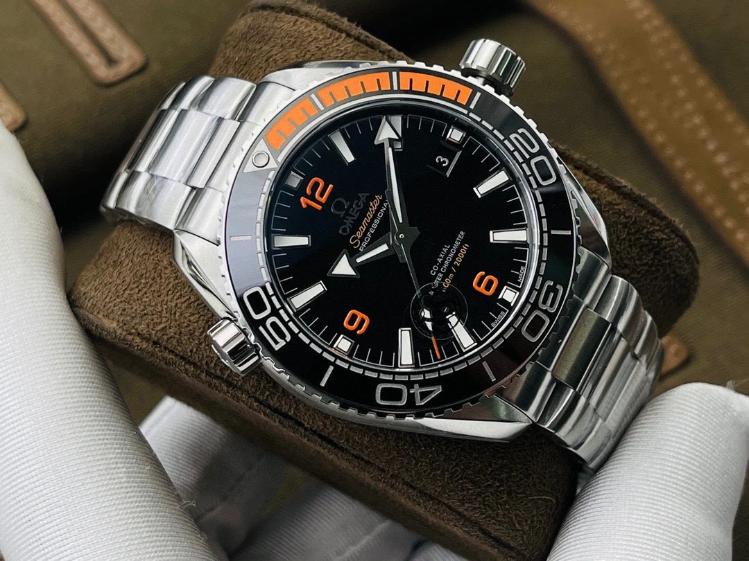 Omega 44mm — photographed off the sweep