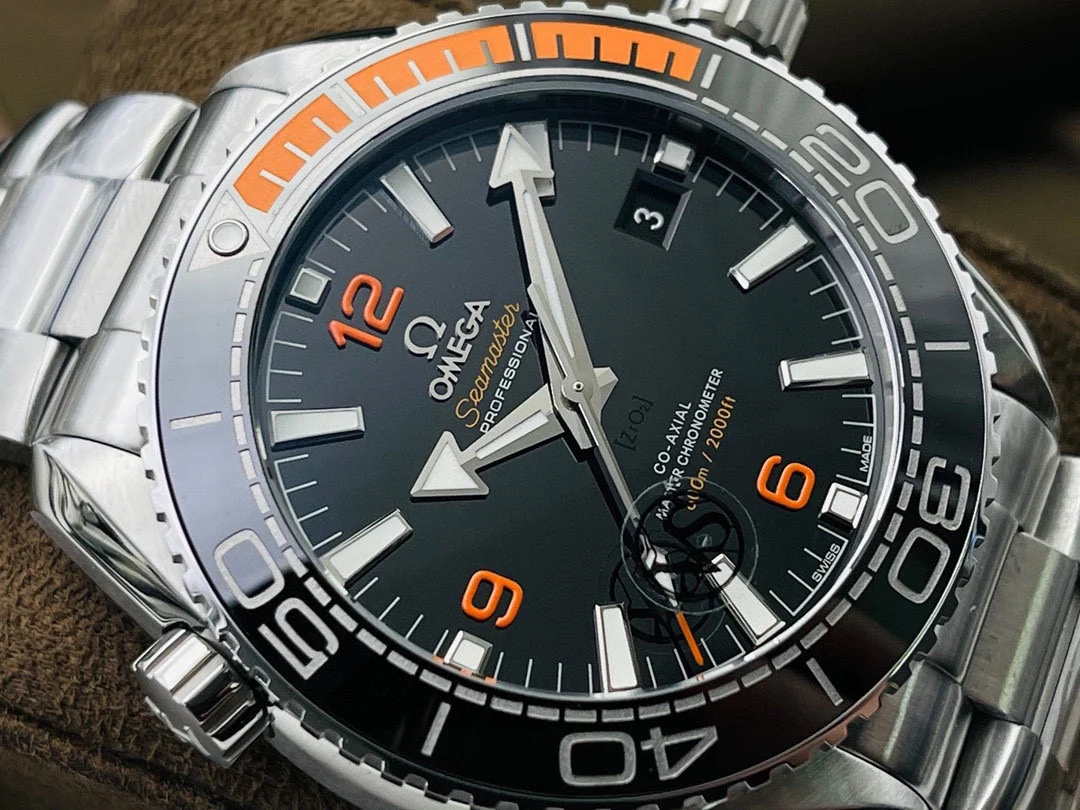 Omega 44mm — photographed off the sweep