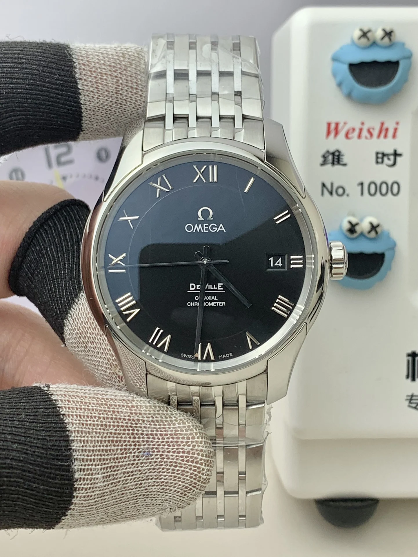 Omega Black Dial — photographed off the sweep