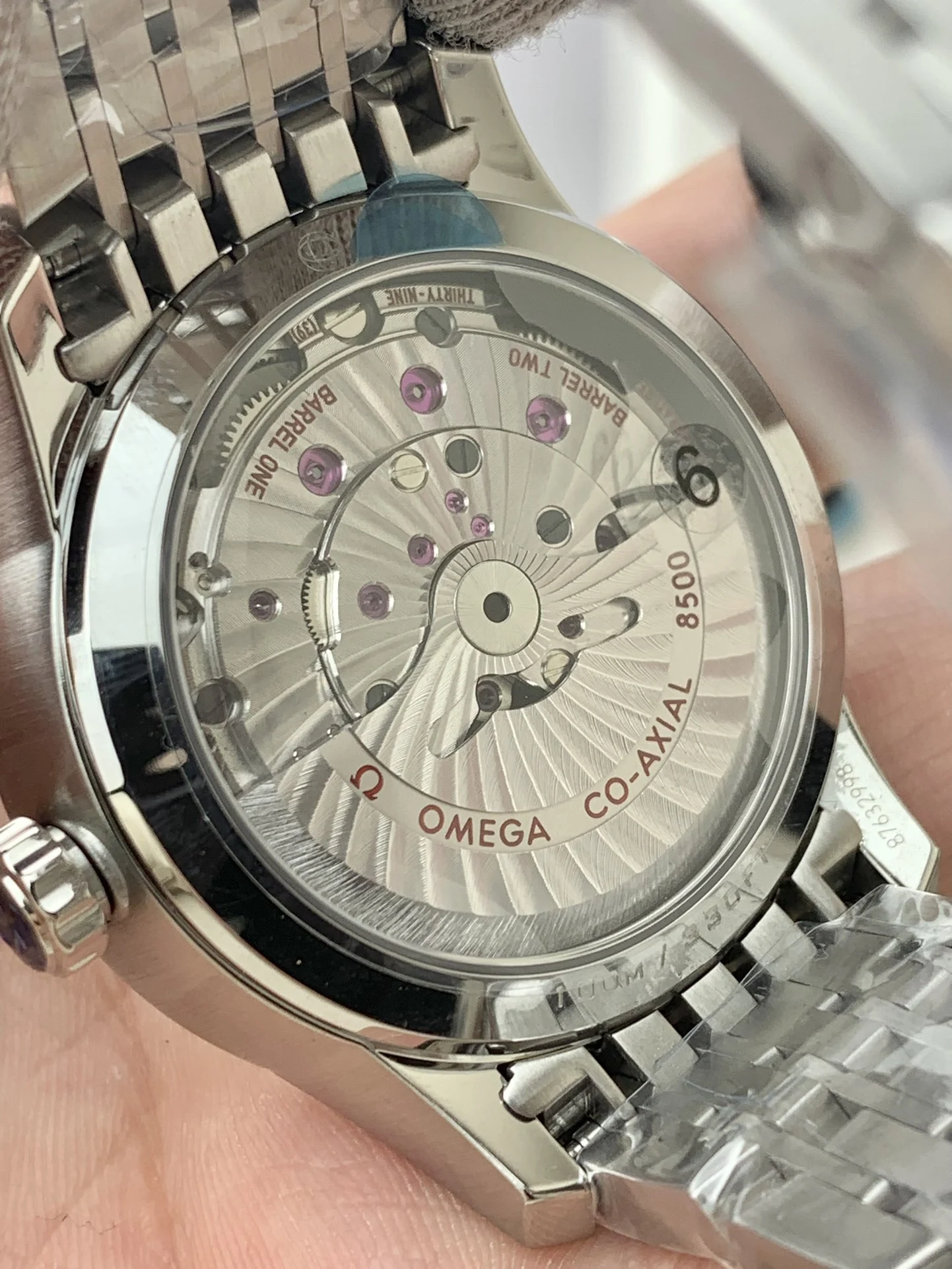 Omega Blue Dial — photographed off the sweep
