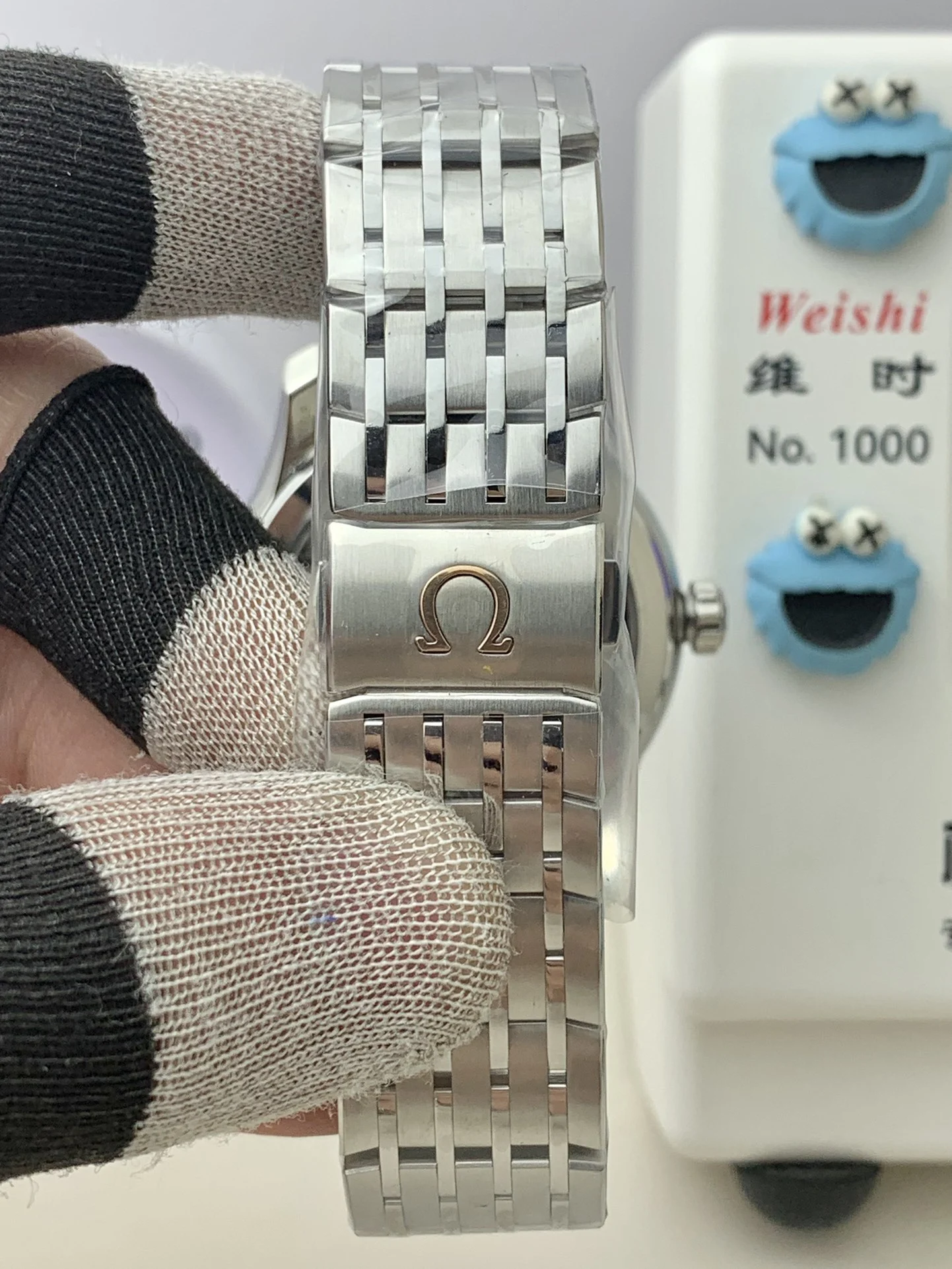 Omega Blue Dial — photographed off the sweep