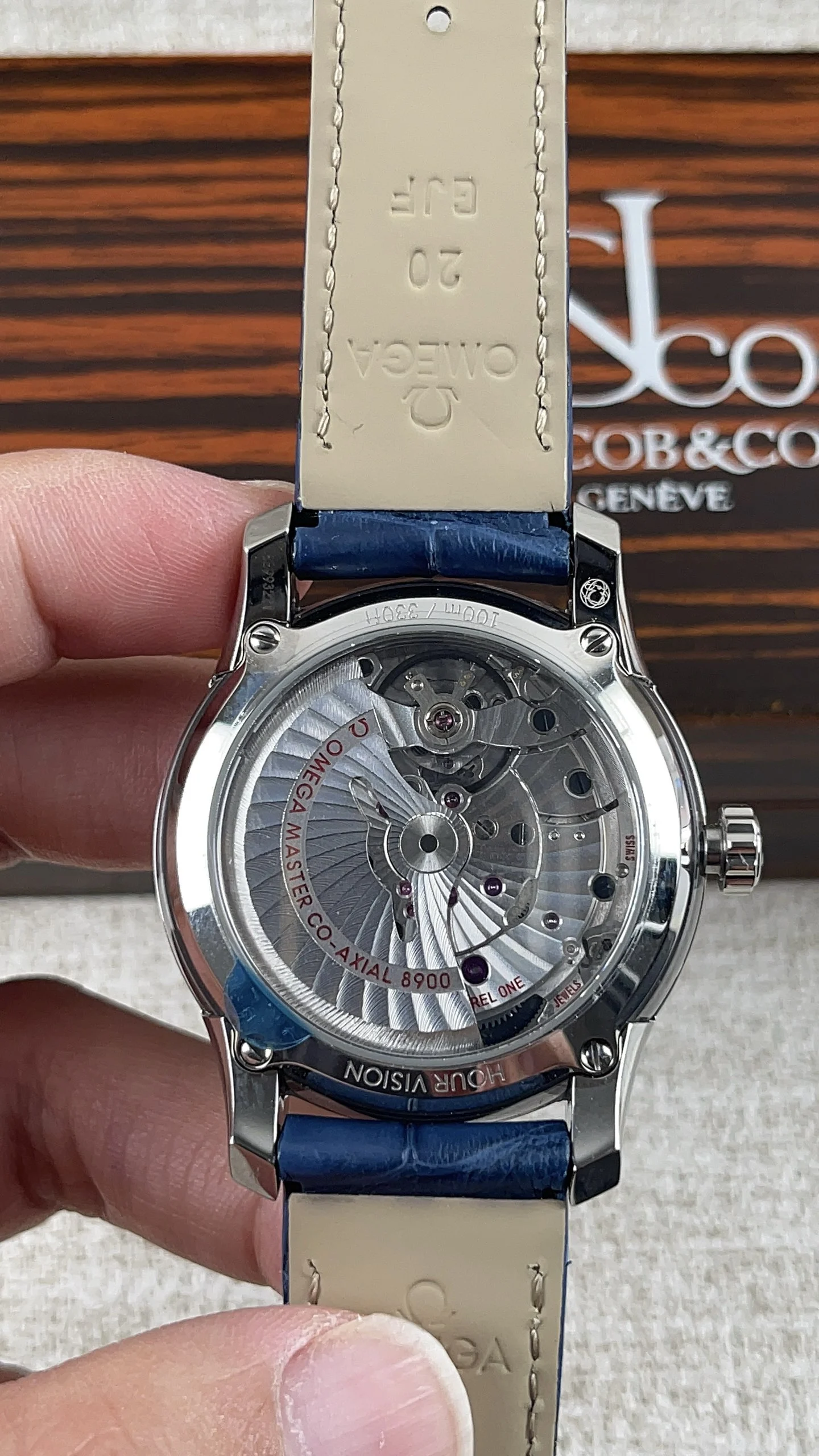 Omega Blue Dial — photographed off the sweep