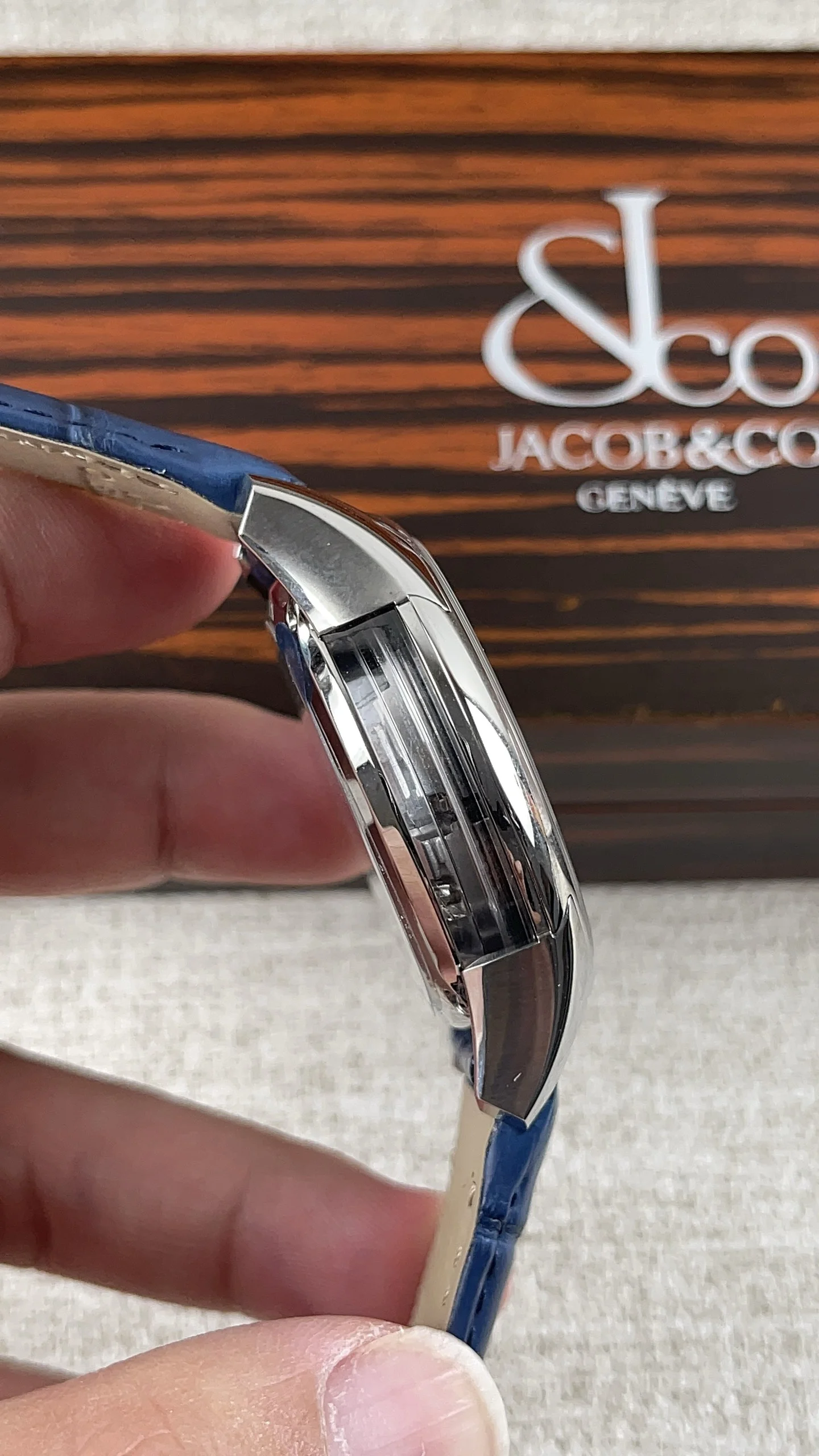 Omega Blue Dial — photographed off the sweep