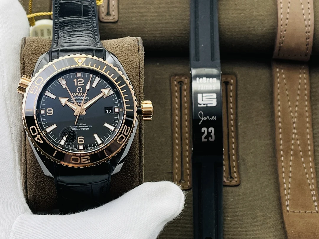 Omega Ceramic Black Dial — photographed off the sweep