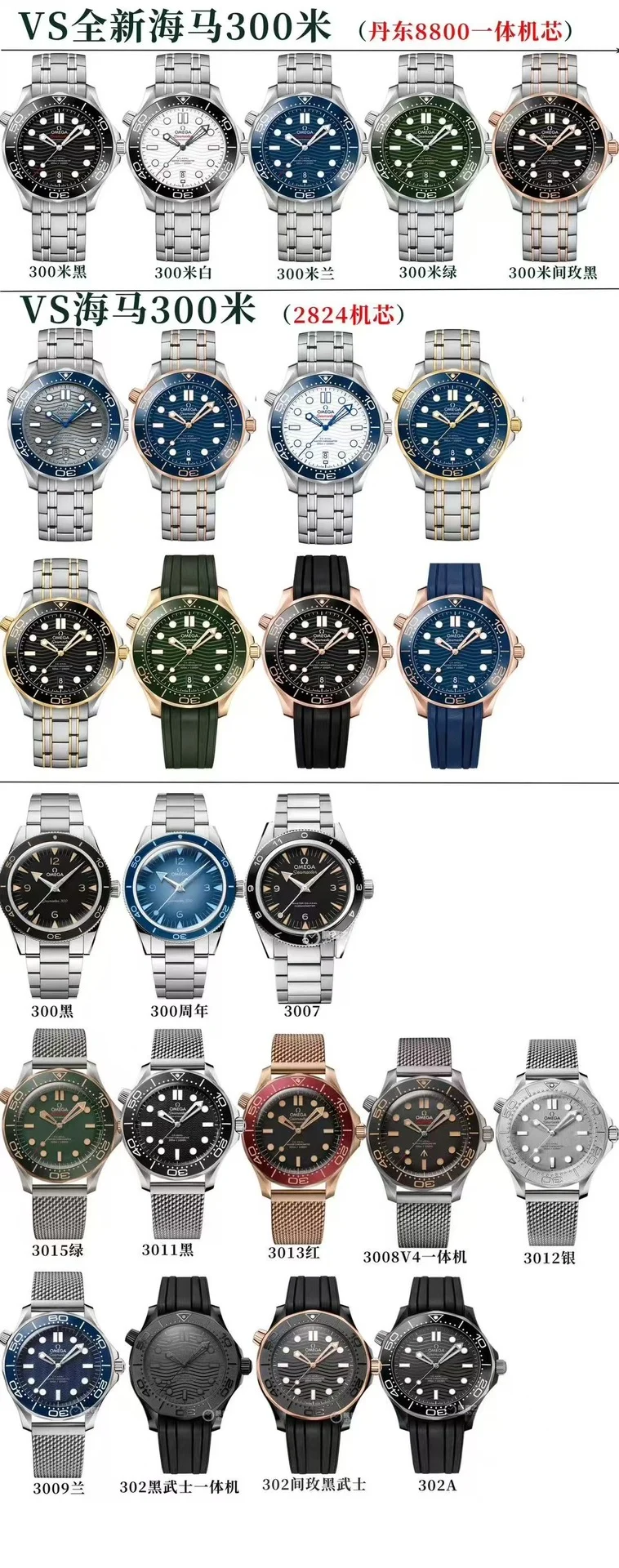 Omega Collection Family Portrait — photographed off the sweep