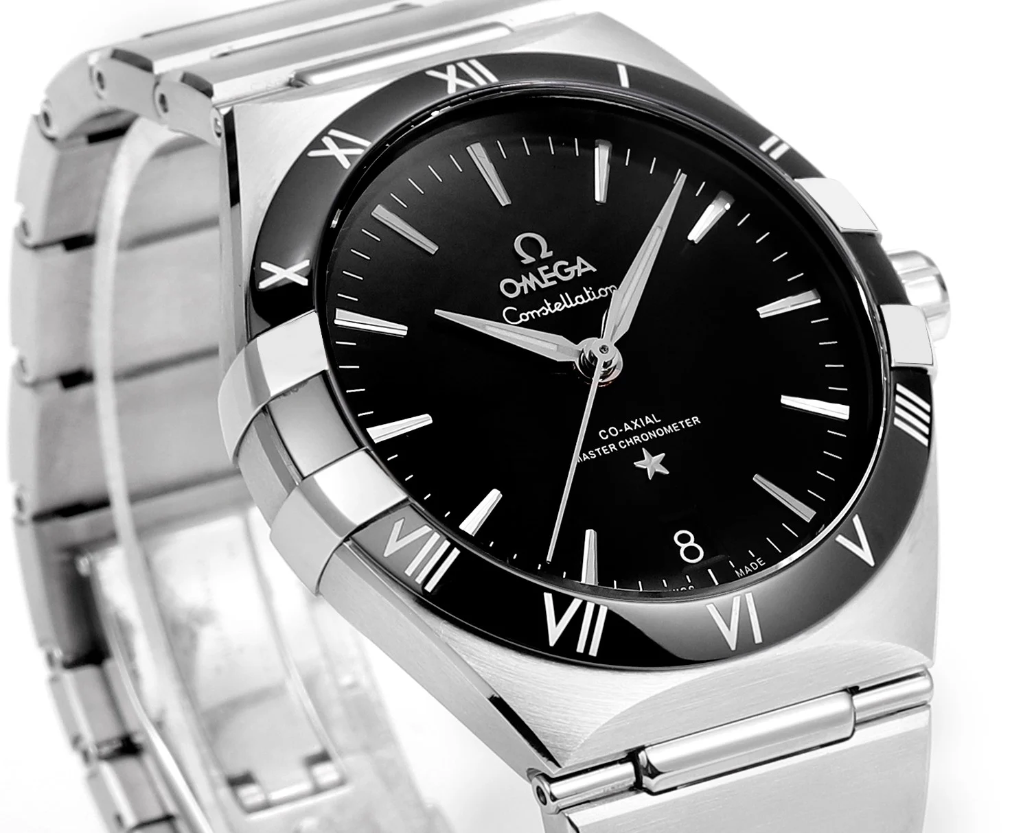 Omega Constellation 131.30.41.21.99.001 — photographed off the sweep