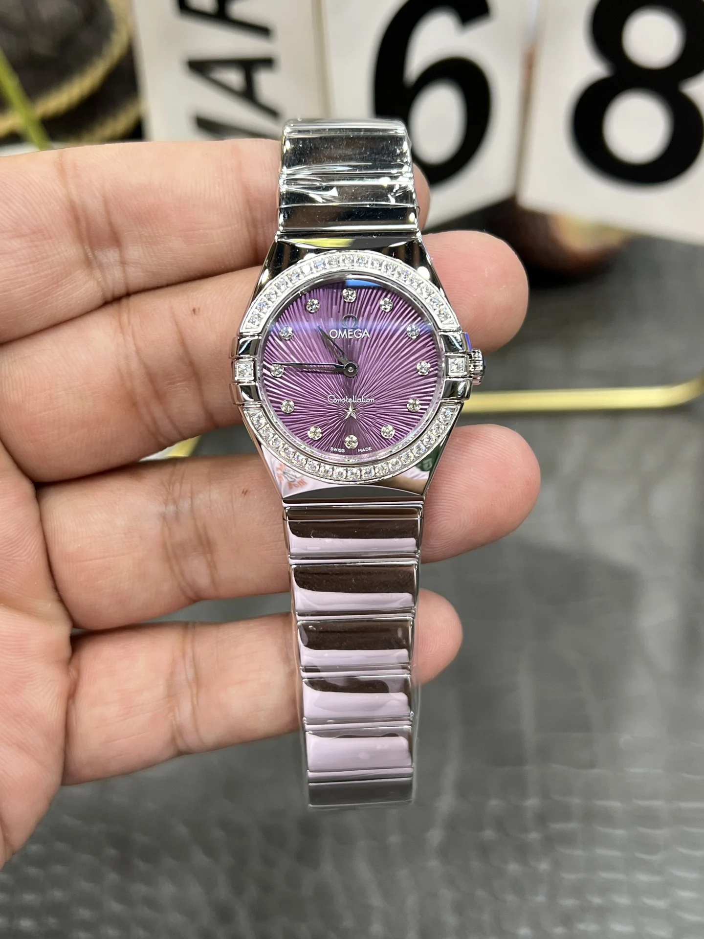 Omega Constellation 27mm — photographed off the sweep