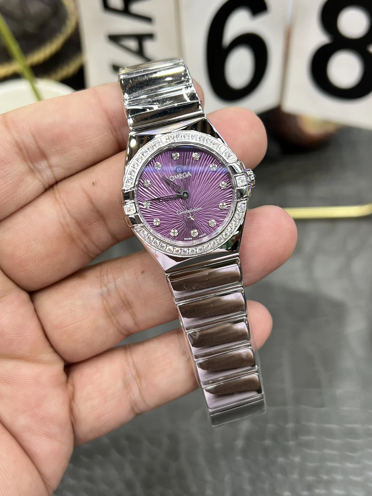 Omega Constellation 27mm — photographed off the sweep