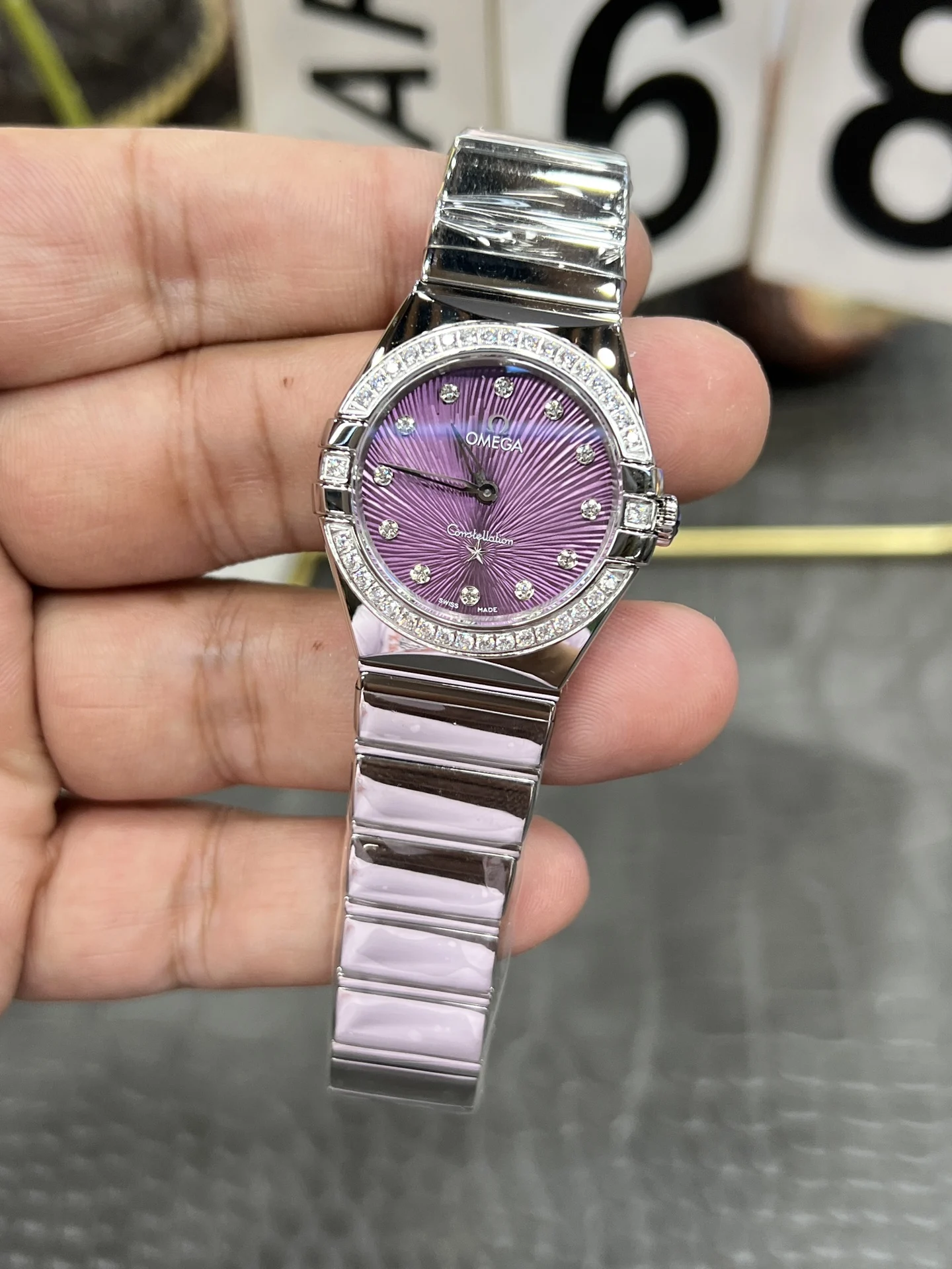 Omega Constellation 27mm — photographed off the sweep