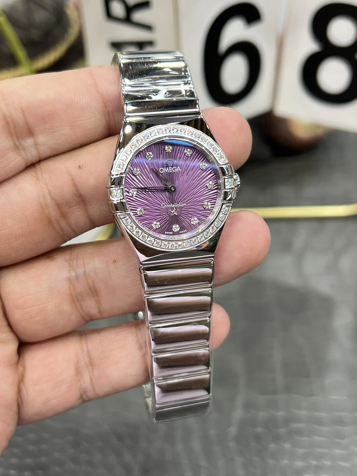 Omega Constellation 27mm — photographed off the sweep