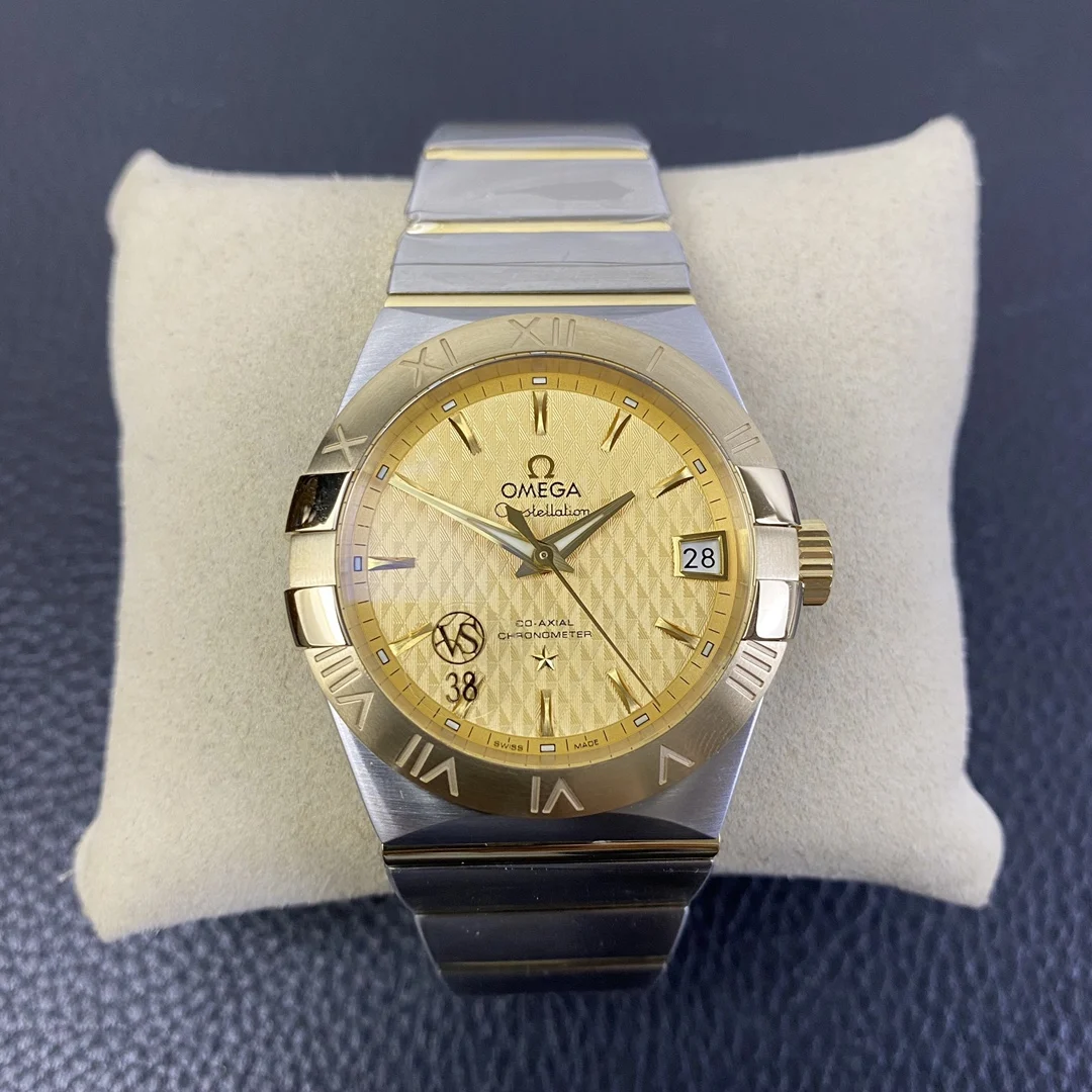 Omega Constellation 38mm — photographed off the sweep