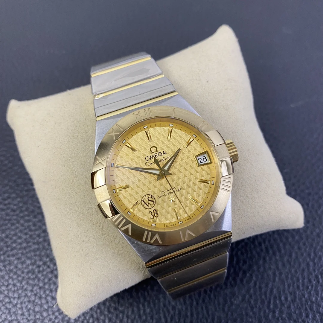 Omega Constellation 38mm — photographed off the sweep