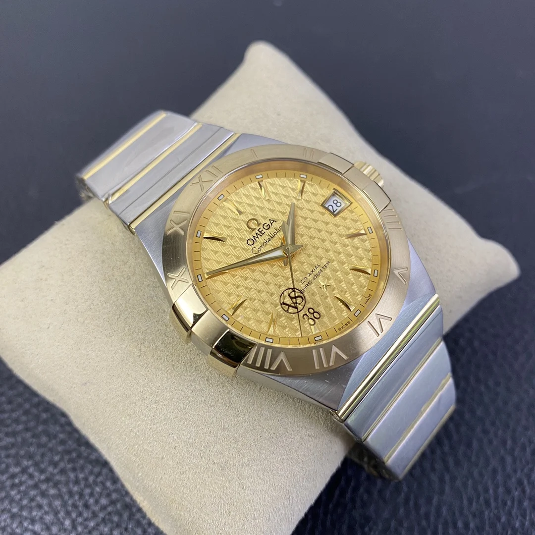 Omega Constellation 38mm — photographed off the sweep